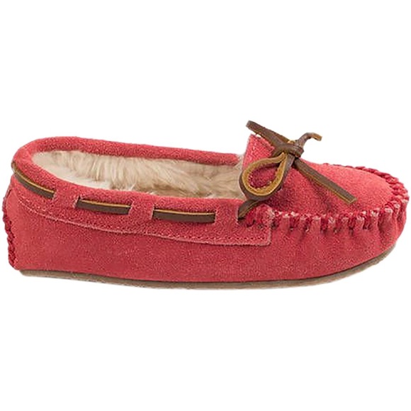 Minnetonka toddler girls Cassie Slipper in pink size 12 - Picture 1 of 4